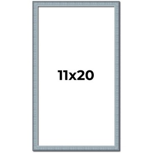 PosterPalooza | Textured Blue Picture Frame - UV Acrylic, Foam Board Backing, Hanging Hardware - 1 of 4
