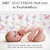 Sweet Jojo Designs Girl BreathableBaby Breathable Mesh Crib Liner Baby Nursery Butterfly Blush Pink and Purple - 3 of 4