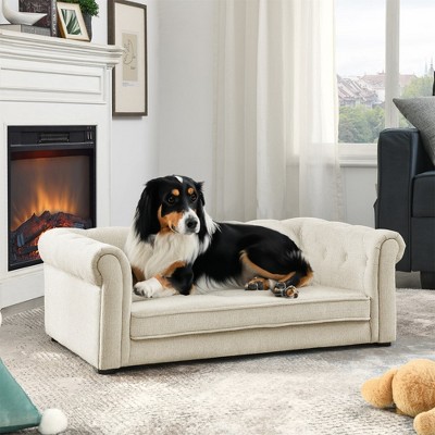 LOVMOR Elegant Rectangle Pet Bed for Medium and Large Dogs