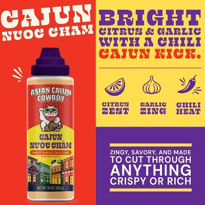 Asian Cajun Cowboy Nuoc Cham Sweet Garlic Chili Lime Dipping Sauce - 10oz