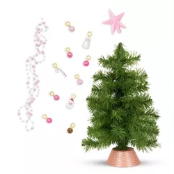 Our Generation Christmas Tree Pink & Ivory Accessory Set