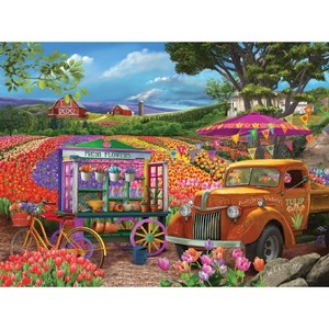 Sunsout Roadside Tulips 1000 pc   Jigsaw Puzzle 31712 - 1 of 4