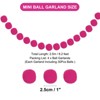 Unique Bargains Party Decorative Polyester Yarn Pom Pom Ball Garlands 4 Pcs - 2 of 4