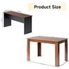 FurnitureR 47.2" Dining Table Set with 2 Benches, Modern MDF Wood Table and Seating Set, Space-Saving Dining Furniture for Kitchen & Dining Room - 4 of 4