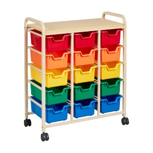 ECR4Kids Mobile Organizer with Storage Bins - 1 of 4