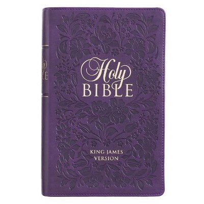 KJV Bible Giant Print Purple - Large Print (Leather Bound)