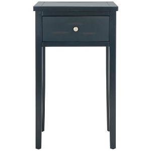 Abel Nightstand With Storage Drawer - Dark Teal - Safavieh. - 1 of 4