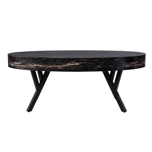 Fascinating black faux marble coffee table Masnan Faux Marble Cocktail Table Black Aiden Lane Target