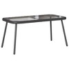 vidaXL Coffee Table Black 90x45x42 cm Poly Rattan - 2 of 4