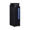 Rubbermaid Commercial Sustain Decorative Refuse with Recycling Lid, 15 gal, Metal/Plastic, Black/Blue - 3 of 4