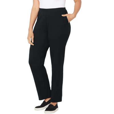 Catherines Women's Plus Size Soft-touch Knit Pants : Target