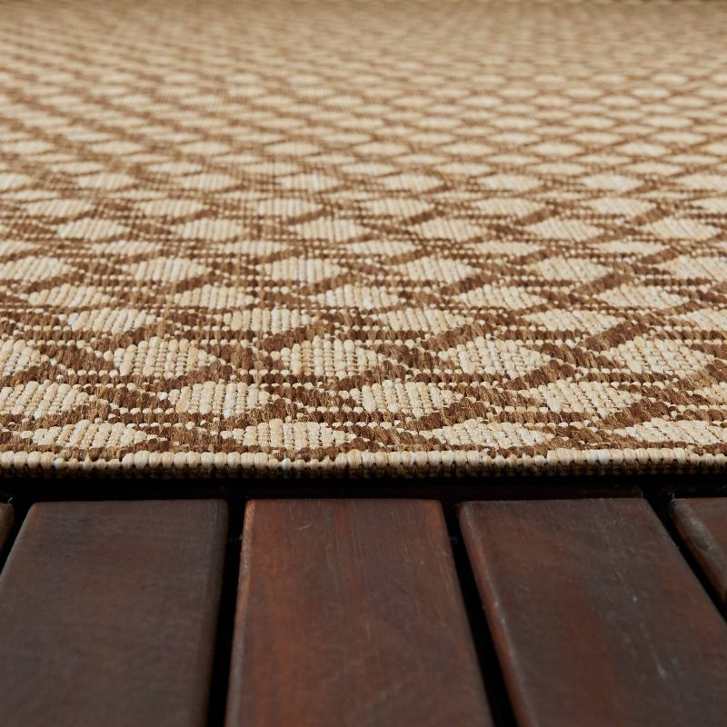 Cane Weave Outdoor Rug Tan - Threshold™, 5 of 7