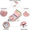 Clotth Wallet for Women - Slim RFID Blocking Thin Credit Card Holder with Zipper Coin Pocket & ID Window for Essential Travel & Daily Use - 3 of 4