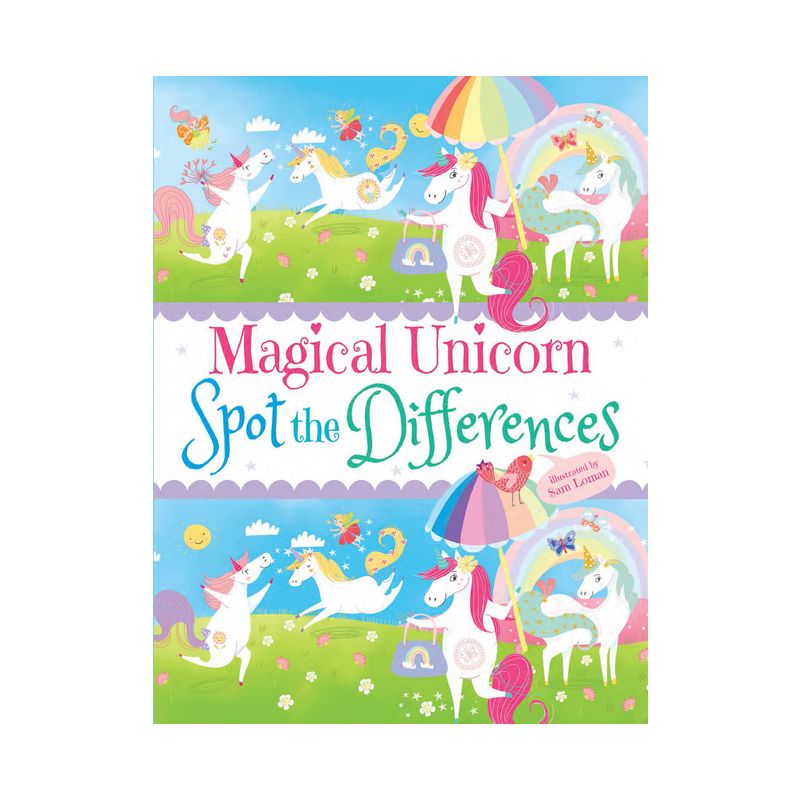 Magical Unicorn Spot the Differences - by Sam Loman (Paperback), 1 of 2