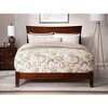 AFI Furnishings Metro Full Traditional Bed with Open Footboard and Turbo Charger in Walnut - 3 of 4