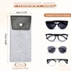 Unique Bargains Felt Soft Portable Storage Scratch-Resistant Eyeglasses Bag 2 Pcs - 2 of 4