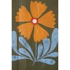 Set of 4 Hand-Painted Floral Wall Art Panels – Recycled Wood – 16" Tall by Kalalou - 3 of 4