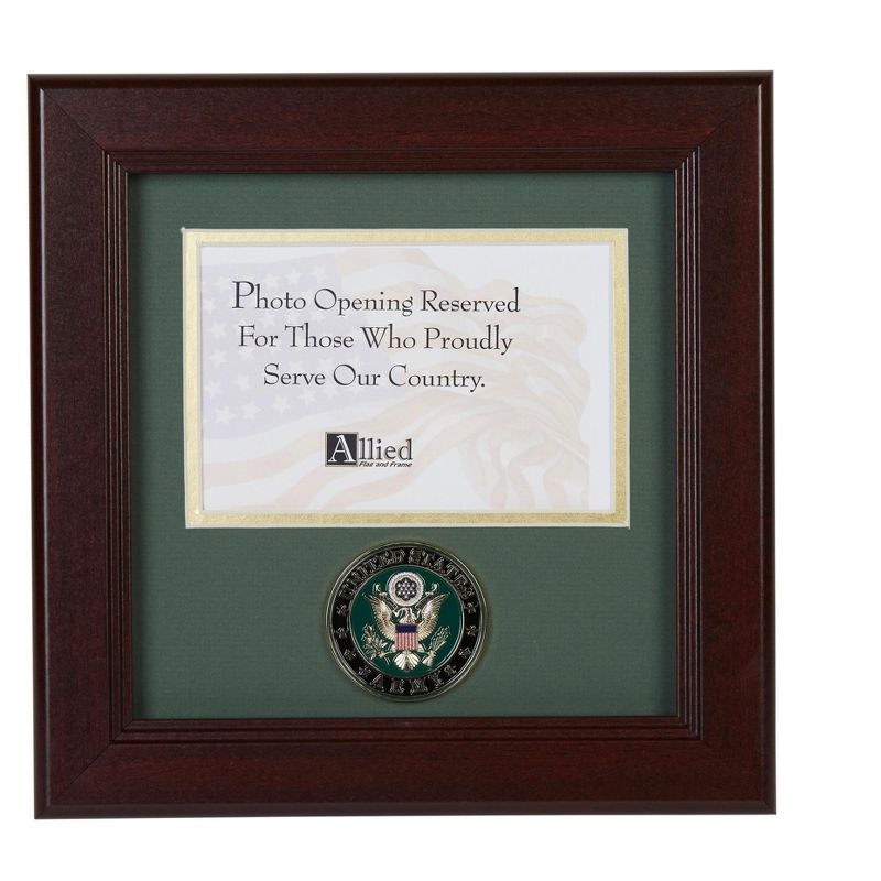 Allied Frame US Armed Forces Medallion Landscape Picture Frame - 4 x 6 Picture Opening, 1 of 4