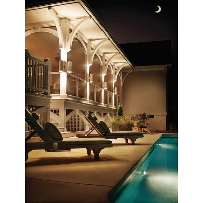 Progress Lighting Cylinder 2-Light Wall/Ceiling Fixture, Ceramic, Wet Rated, Black Finish, Shade Included: Yes, 12 x 3.5