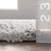 Nuloom Alvera Easy Shag Area Rug, 4' x 6', White - 3 of 4