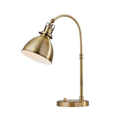 Abbott Desk Lamp Antique Brass - Adesso