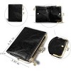 BEAFUP Womens Wallet,Ladies Vintage Leather Bifold Wallet with Zipper & Kiss Lock - Compact Coin Purse for Daily Use,Travel,and Shopping - 3 of 4
