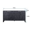 Aubrey 31.5''Hx46''Wx15.75''D Decorative Storage Cabinet With 3 Wooden Doors With Adjustable Shelf Sideboards And Buffets-Maison Boucle - 4 of 4