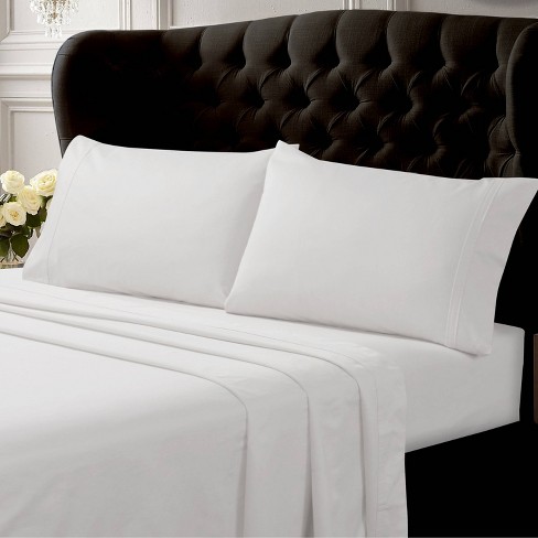 Queen 500 Thread Count Oversized Flat Sheet White - Tribeca Living : Target