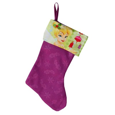 Disney Tinkerbell Christmas Stocking Puple Fairy Holiday Decoration - Disney Fairies..