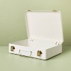9" Large Metal Box with Brass Hardware Sour Cream - Hearth & Hand™ with Magnolia - 3 of 4