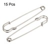 Unique Bargains Metal Blankets Crafts Brooch Making Home Sewing Large Safety Pins 15 Pcs - 3 of 4
