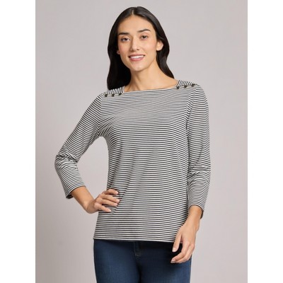 Square Neck Stripe Top