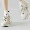 Anna-Kaci 2 Pairs Ribbed Ankle Socks with 3D Puppy Ear Detail and Embroidered Dog Face for Fun Everyday Style - 3 of 4