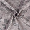 Modern Bohemian Leaves Room Darkening Semi-Blackout Curtains, Set of 2 by Blue Nile Mills - 3 of 4