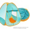 JuzToys Pop Up Tent for Kids Indoor & Outdoor Fun – Kids Play Tent with Realistic Camping Gear Set, Tent Playhouse with Pretend Play Food Toys – Blue - 3 of 4
