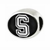 Black Bow Jewelry Sterling Silver & Enamel Stanford University Collegiate Bead Charm - 2 of 4