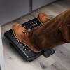 Mind Reader Foot Rest, Under Desk at Work, Ergonomic, Height Adjustable, Office, Plastic, 18"L x 13"W x 6.75"H, Black - 2 of 4