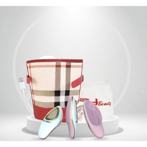 LINSAY Facial Cleansing Brush with LED Face Therapy Bundle with USB Cable, Headband and Cosmetic Bag - 1 of 4
