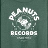 Women's - Peanuts - Snoopy Vinyl Lightweight French Terry Wide Neck Long Sleeve Shirt - 2 of 4