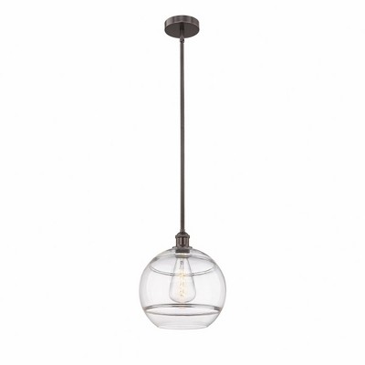 Rochester - 1 Light Stem Hung Mini Pendant In Industrial Style-12.88 Inches Tall and 12 Inches Wide