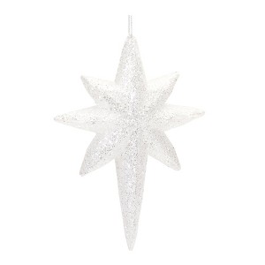 Melrose Clear Acrylic Star Drop Ornament (Set of 24) - 1 of 2
