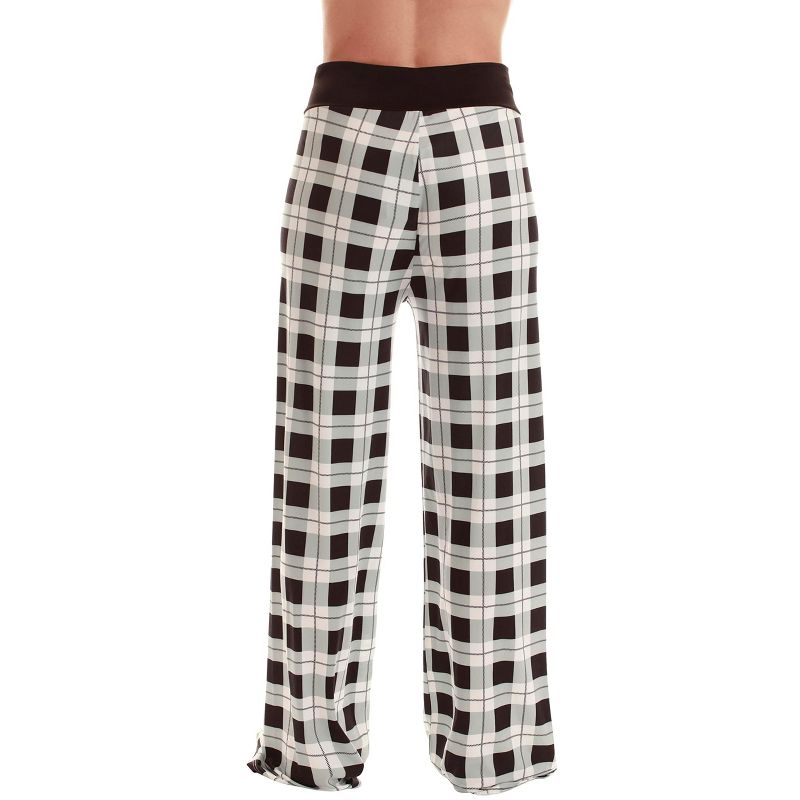 Just Love Womens Wide Leg Casual Comfy Flowy Loose Stretch - Palazzo Pajama Pants PJs, 3 of 4