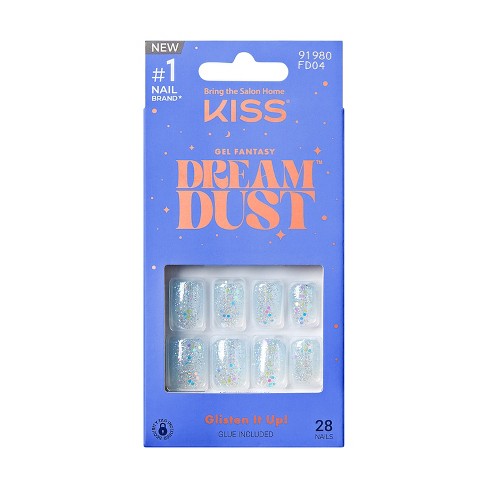 Kiss Products Gel Fantasy Dreamdust Fake Nails - Champagnes - 31ct : Target