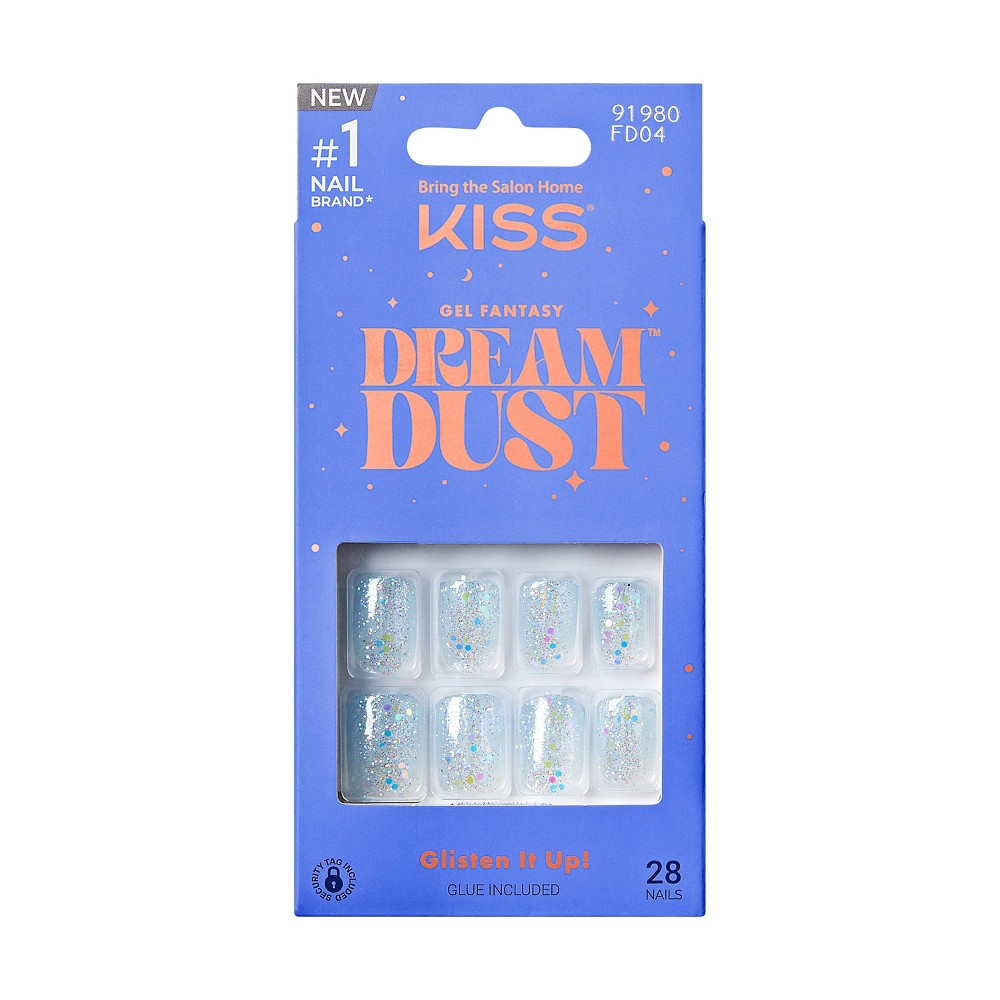 Photos - Manicure Cosmetics KISS Products Gel Fantasy Dreamdust Fake Nails - Champagnes - 31ct