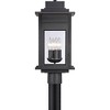 Franklin Iron Works Outdoor Post Light Fixture Black Specked Gray 19 1/2" Clear Glass for Exterior Garden Yard Patio Driveway - 3 of 4