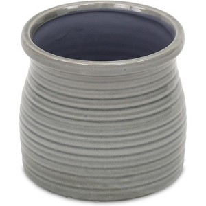 Cheung's Kifon Gray Curved Ceramic Pot - Medium - 1 of 3