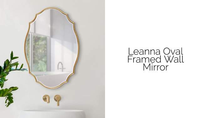 24&#34; x 36&#34; Leanna Scallop Wall Mirror White - Kate &#38; Laurel All Things Decor, 2 of 9, play video