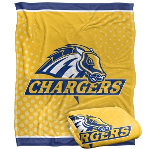 University Of New Haven Logo Dots Silky 50x60 Blanket, 1 Sided - 1 of 4
