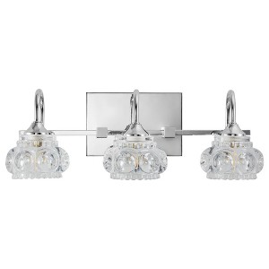 DAKAFUL Crystal Bathroom Vanity Light, Vanity Fixtures with Clear Textured Shades,Wall Sconce Over Mirror,for Bedroom/home decor - 1 of 4