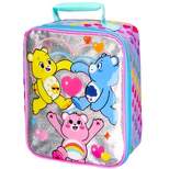 Carebears Lunch Tote Clear Design With Iridescent Underlay Lunch Bag Box Multicoloured